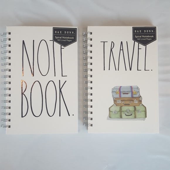Lot of 2 Rae Dunn Notebook Travel Journal New - Picture 2 of 7